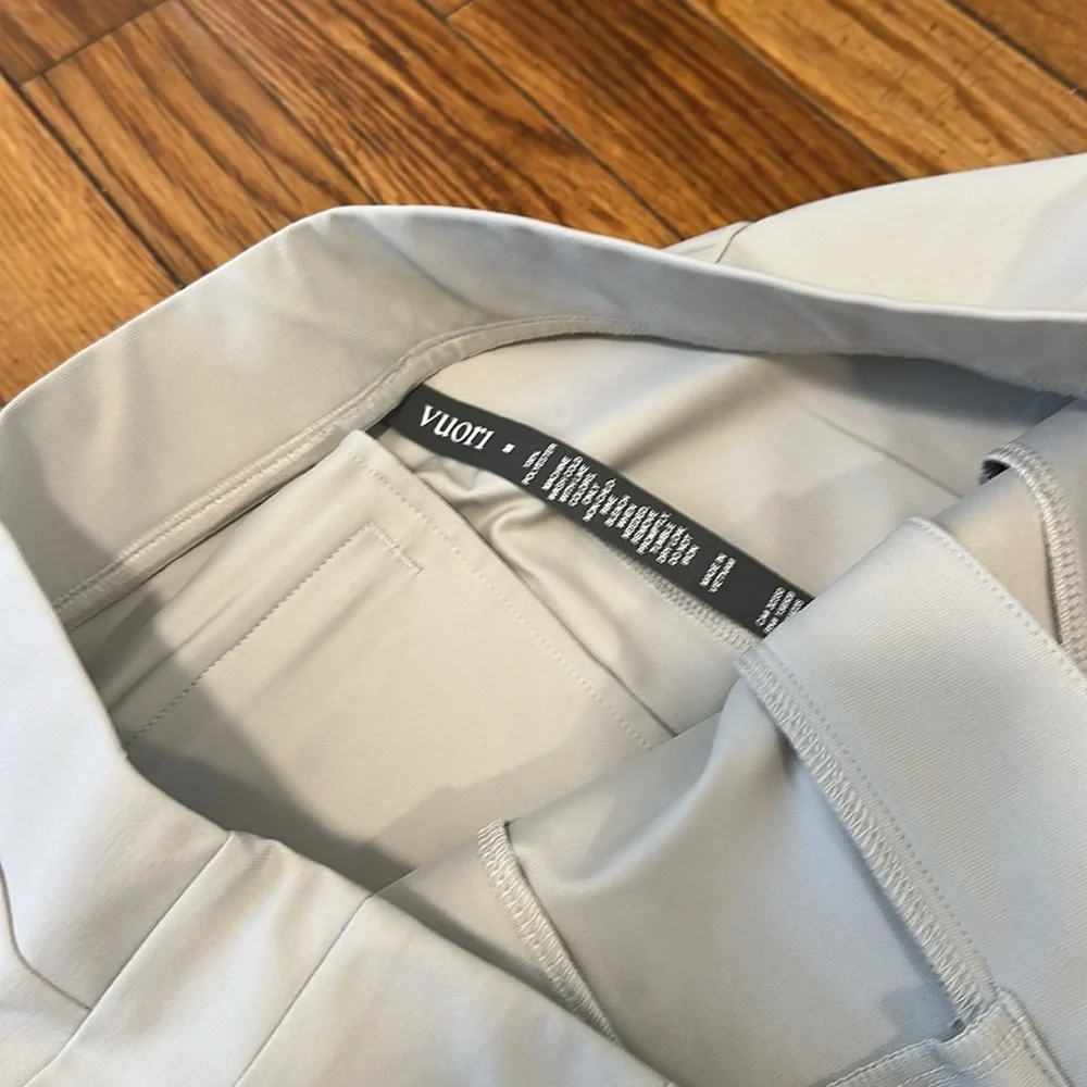 Vuori mega wide leg vapor tailored pants women's size M gray - Picture 4 of 8